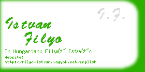 istvan filyo business card
